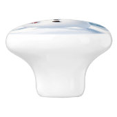 Cute little snowman with scarf & hat セラミックノブ (側面)