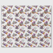 Cute Little Spooky Halloween ラッピングペーパー (フラット)