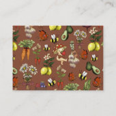 Cute Little Sprout Baby Shower Diaper Raffle エンクロージャーカード (裏面)