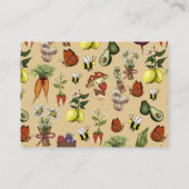 Cute Little Sprout Baby Shower Diaper Raffle エンクロージャーカード (裏面)