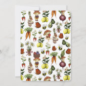 Cute Little Sprout Farmers Market Baby Shower 招待状 (裏面)