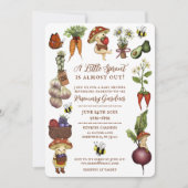 Cute Little Sprout Farmers Market Baby Shower 招待状 (正面)