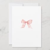Cute Little Strawberry Bow Baby Girl Table Number (裏面)