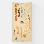 Cute Little Sweet Dripping Honey Baby Shower 横断幕 (縦)