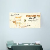 Cute Little Sweet Dripping Honey Baby Shower 横断幕 (トレードショー)