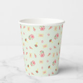 Cute Little Sweetheart on the Way Baby Shower 紙コップ (裏面)