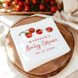 Cute Little Tomato Baby Shower スタンダードカクテルナプキン