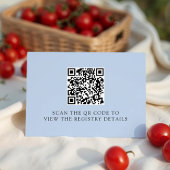 Cute Little Tomato Baby Shower Registry エンクロージャーカード