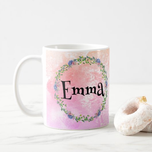 Cute little unicorn  コーヒーマグカップ (ドーナツ)