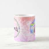 Cute little unicorn  コーヒーマグカップ (中央)
