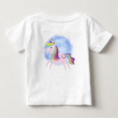 Cute little unicorn  ベビーTシャツ (裏面)
