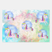 Cute little unicorn  ラッピングペーパーシート (正面2)