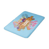 Cute live love cook word art kitchen  バスマット (アングル)