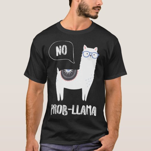 Cute Llama Alpaca Prob Llama  Farm Animals Tシャツ (正面)