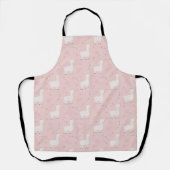 Cute llama seamless エプロン (正面)