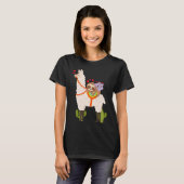 Cute Llama Sloth Koala Valentines Day Mothers Day  Tシャツ (正面フル)