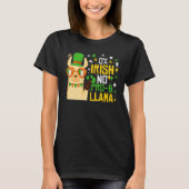 Cute Llama St Patricks Day 0 Irish No Prob Llama I Tシャツ (正面)