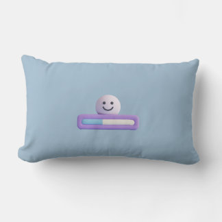 Cute Loading Bar Smile Pillow | Minimalist PILLOW ランバークッション
