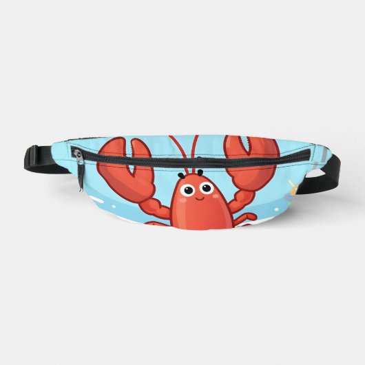 Cute lobster at the beach ファニーパック (正面)