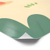 Cute lobster at the beach ポスター (コーナー)