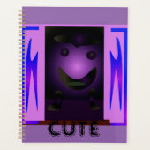 CUTE_LOGO_PINK_BLACKプランナー プランナー手帳 (正面)
