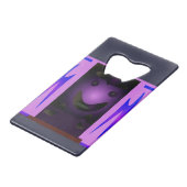 CUTE_LOGO_PINK_BLACK クレジットカード栓抜き (正面アングル)