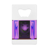 CUTE_LOGO_PINK_BLACK クレジットカード栓抜き (裏面)