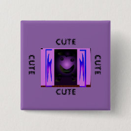 CUTE_LOGO_PINK_BLACK 缶バッジ