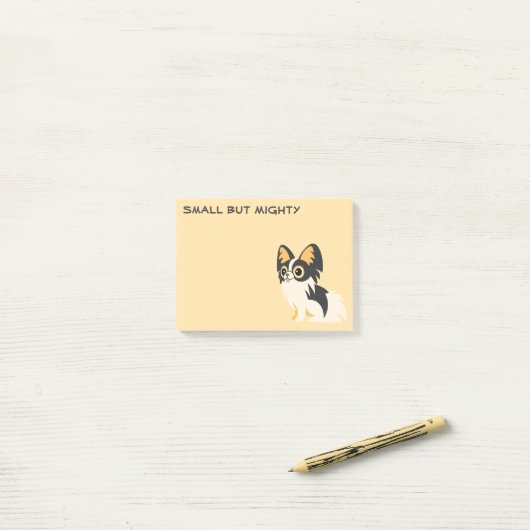 Cute long-haired Chihuahua cartoon ポストイット (デスク上)
