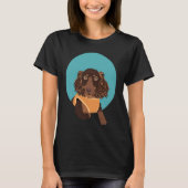 Cute Long Haired Dachshund Tシャツ (正面)