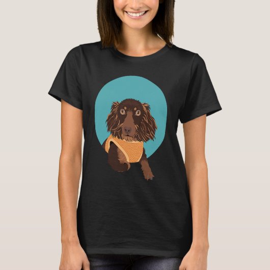 Cute Long Haired Dachshund Tシャツ (正面)