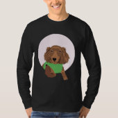 Cute Long Haired Dachshund Tシャツ (正面)