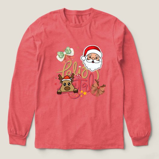 Cute long sleeved T-shirt for Girls トライブレンドTシャツ (デザイン正面)