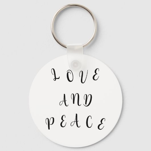 Cute Love And Peace キーホルダー (正面)