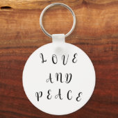 Cute Love And Peace キーホルダー (正面)