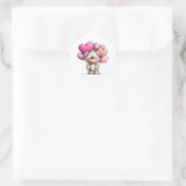 Cute Love Bear ラウンドシール (バッグ)