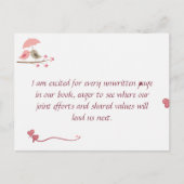 Cute Love Birds Postcard | Shared Future & Growth ポストカード (正面)