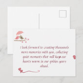 Cute Love Birds Postcard | Shared Future & Growth ポストカード (正面/裏面)