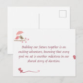Cute Love Birds Postcard | Shared Future & Growth ポストカード (正面/裏面)