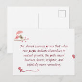 Cute Love Birds Postcard | Shared Future & Growth ポストカード (正面/裏面)