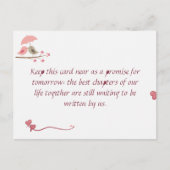 Cute Love Birds Postcard | Shared Future & Growth ポストカード (正面)
