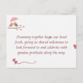Cute Love Birds Postcard | Shared Future & Growth ポストカード (正面)