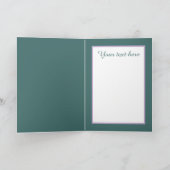 Cute love birds Wedding add text カード (内部)