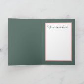 Cute love birds Wedding add text  カード (内部)