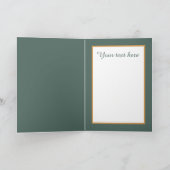 Cute love birds Wedding add text  カード (内部)