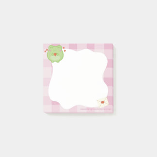 Cute love frog sticky notes, back to school ポストイット