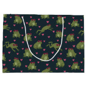 Cute Love Frogs Large Gift Bag ラージペーパーバッグ (裏面)