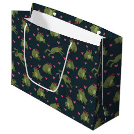 Cute Love Frogs Large Gift Bag ラージペーパーバッグ