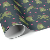 Cute Love Frogs Wrapping Paper Roll ラッピングペーパー (ロールコーナー)