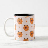 Cute Love German Shepherd Puppy ツートーンマグカップ (左)